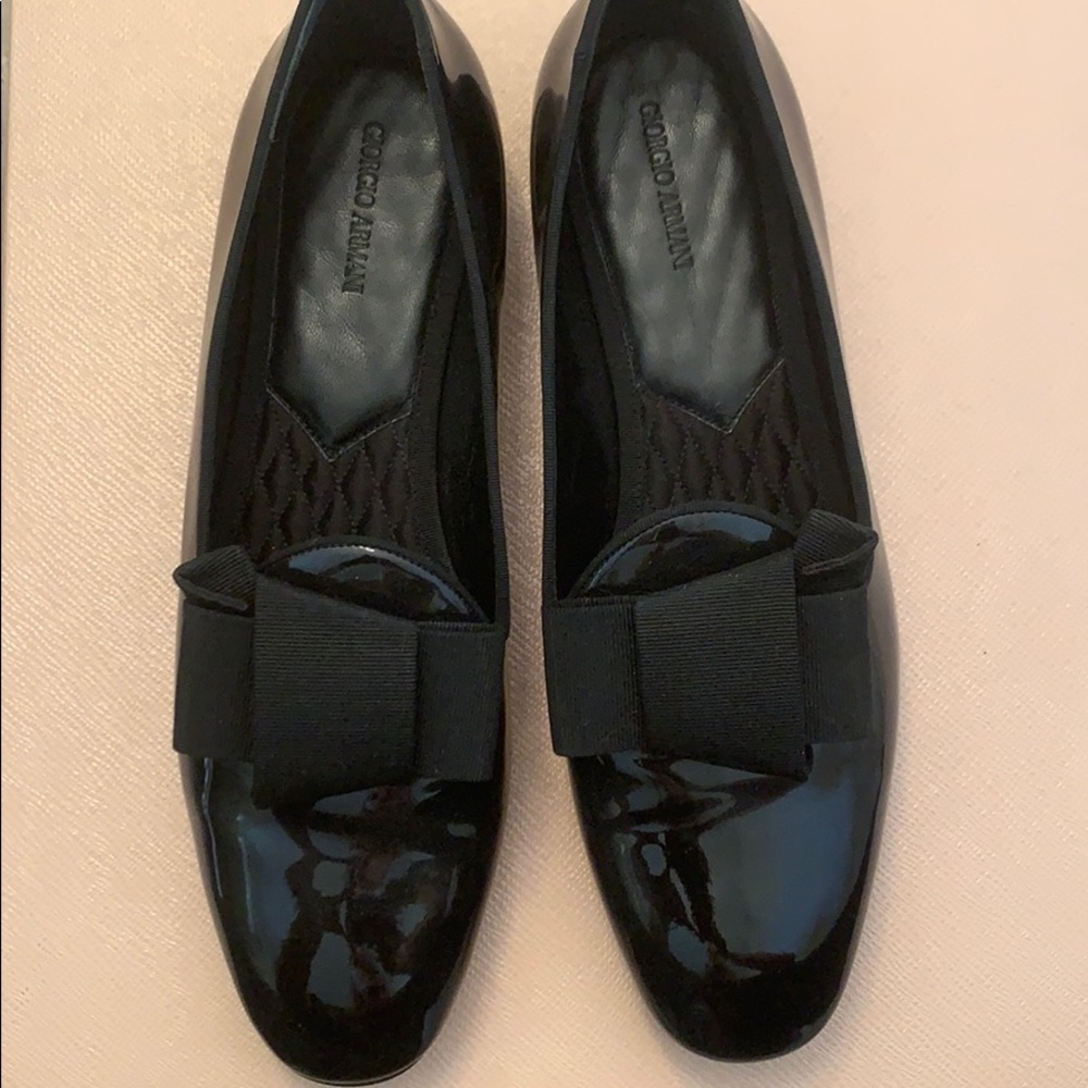 COPY - Giorgio Armani Smoking slipper shoe black leather